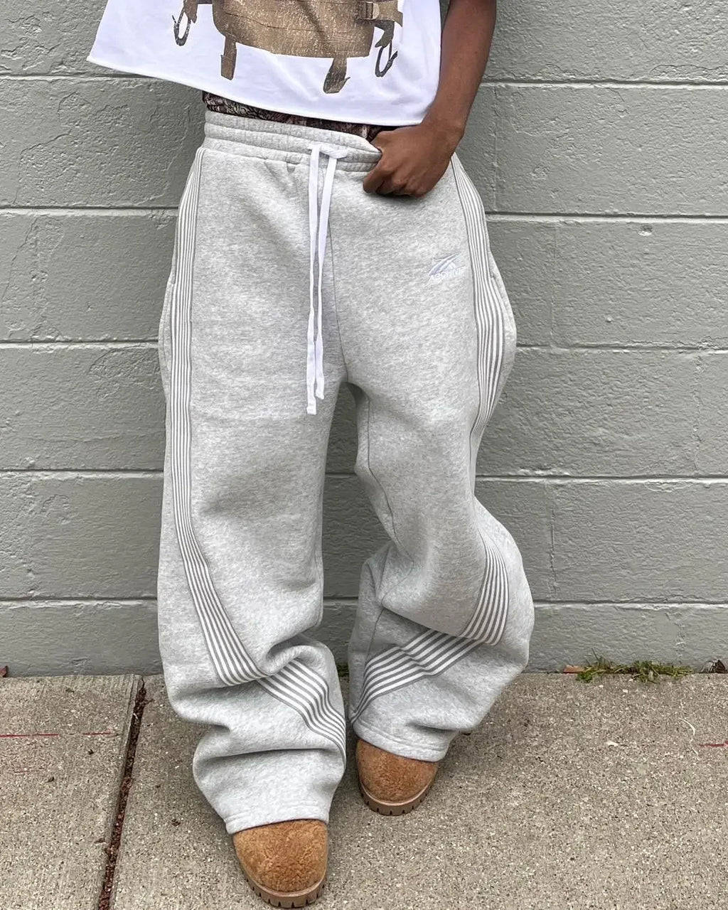 Wave Striped Sweatpants