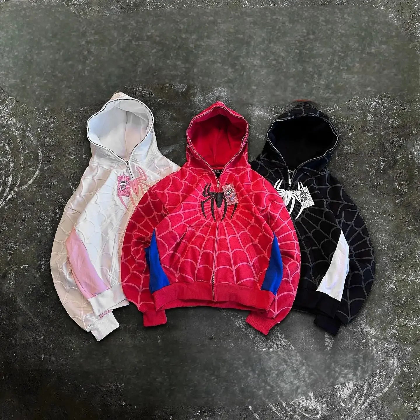 Spider Zip Up Hoodie