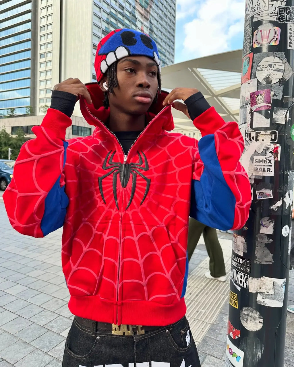 Spider Zip Up Hoodie