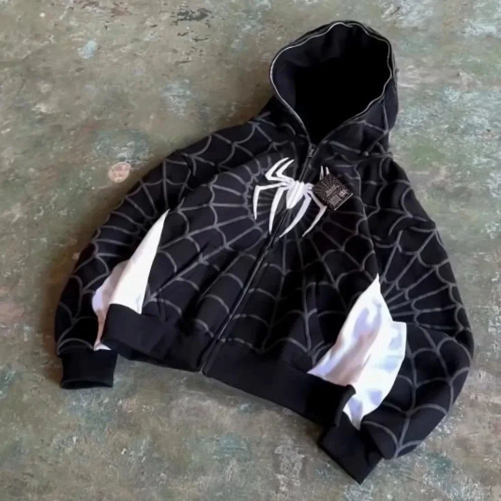 Spider Zip Up Hoodie