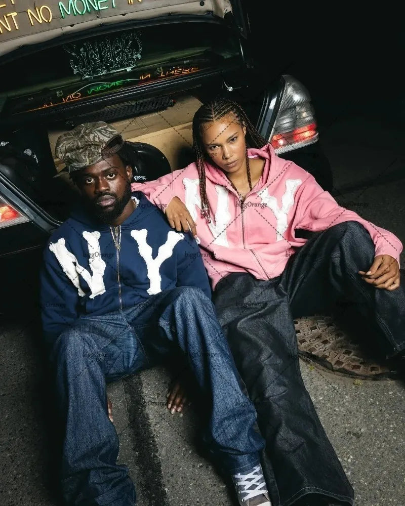 NY/LA Zip Up Hoodies