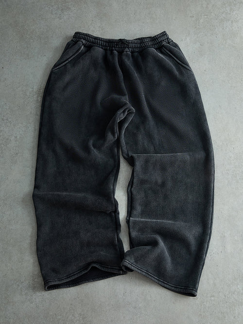 Black Washed Sweatpants