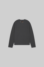 Embroidered Waffle Longsleeve 'Blossom' Grey