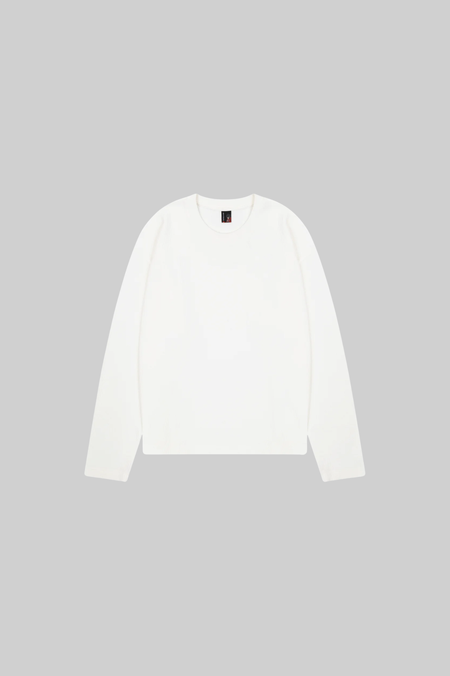 Embroidered Waffle Longsleeve 'Blossom' White
