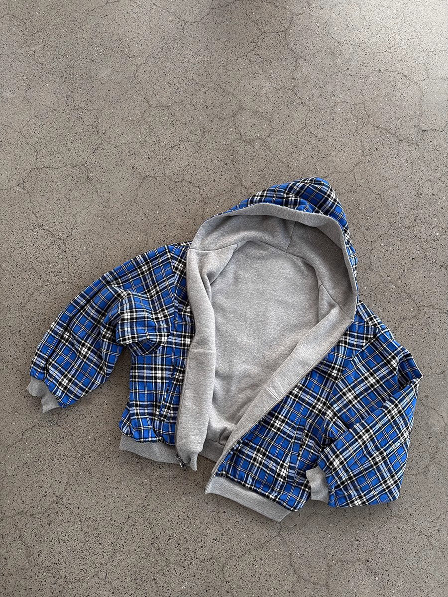 Reversible checker Hoodie