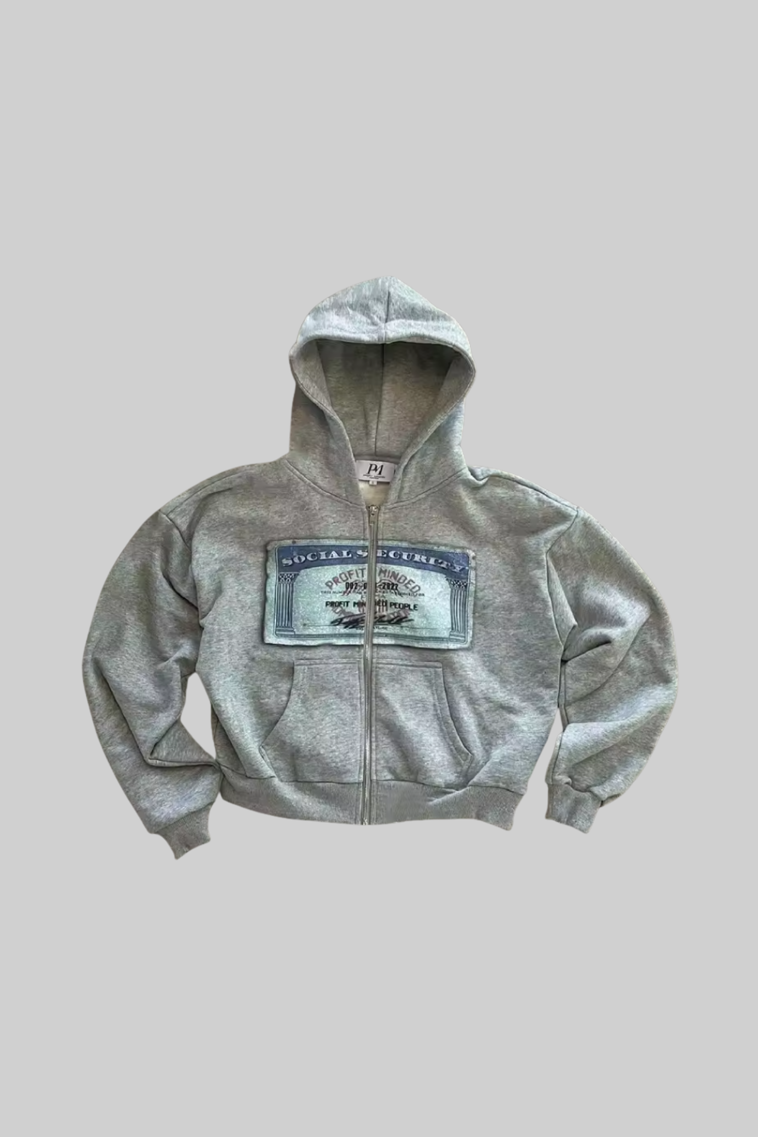 Graphic Zip Up 'Social security'