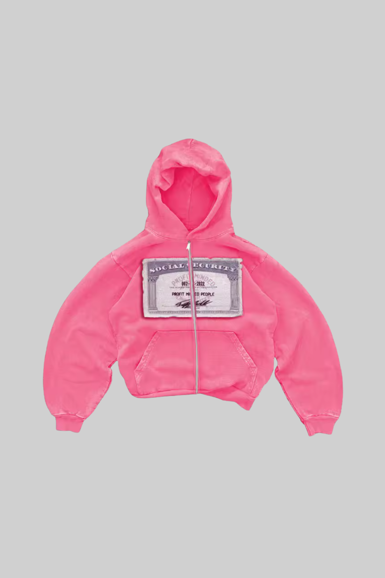 Graphic Zip Up 'Social security'